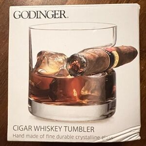 Godinger Crystal Cigar Whiskey Glass